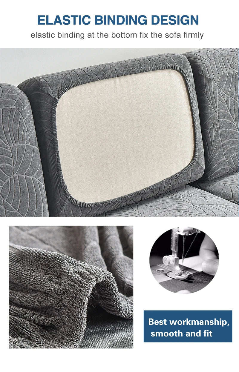 Water-Resistant Jacquard Cushion Cover - Enlarged Size 2
