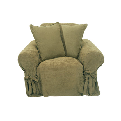 Soft Suede Accent Chair Slipcover