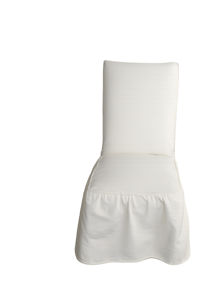 Washed Cotton Ruffled Dining Chair Cover