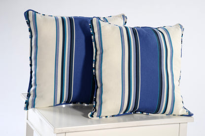 Classic Stripe Square Pillow Cover Pair