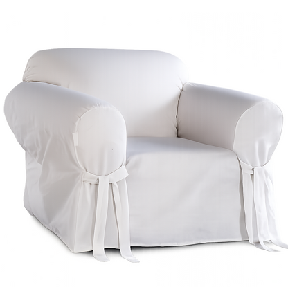 Cotton Duck One-Piece Furniture Slipcover