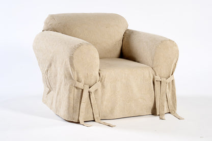 Botanical Jacquard One-Piece Chair Slipcover