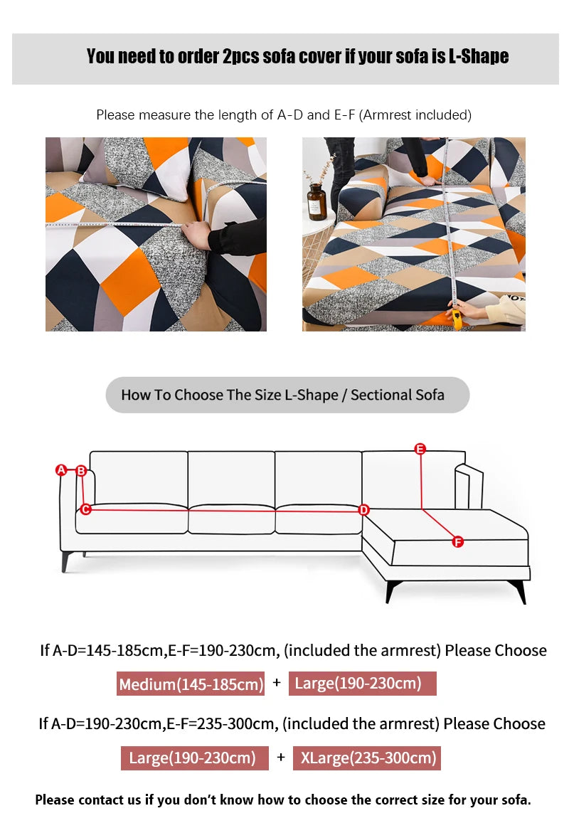 Solid Jacquard Stretch Sofa Cover - 1-Seater 90-140cm