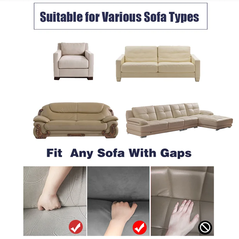 Jacquard Stretch Sofa Slipcover - 3-Seater 195-230cm