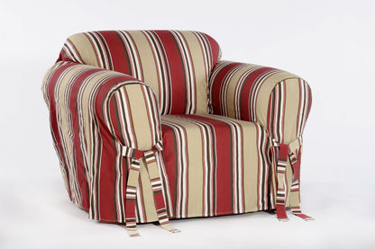 Classic Stripe One-Piece Sofa Slipcover
