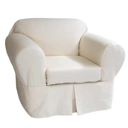 Twill Two-Piece Sofa Slipcover