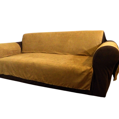 Micro Suede Couch Pet Protector with Pockets