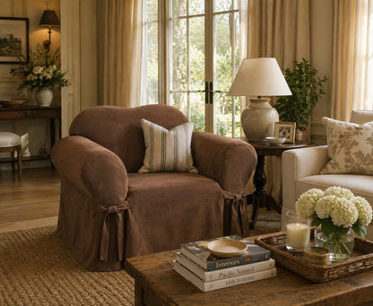 Micro Suede One-Piece Furniture Slipcover