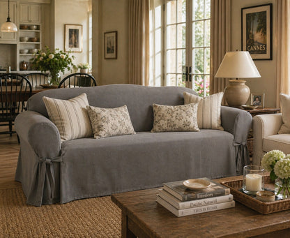 Micro Suede One-Piece Furniture Slipcover