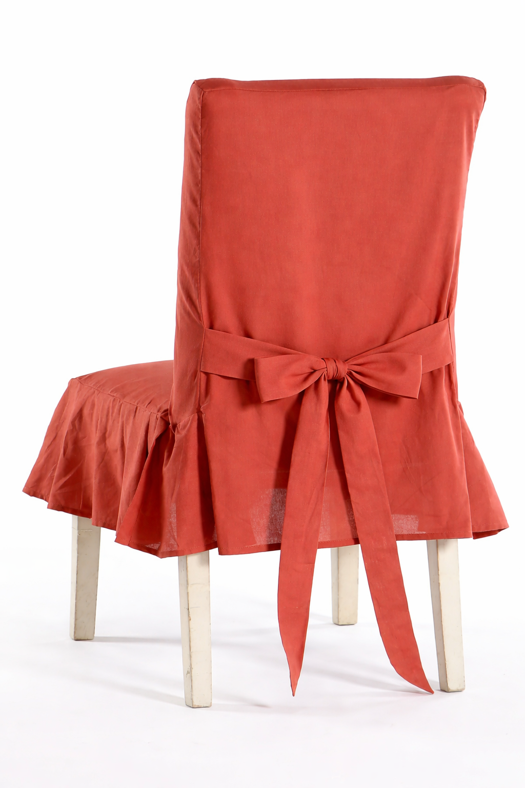 Pleated Cotton Dining Chair Slipcover